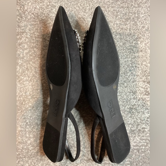 INC International Concepts Melicity Black Jeweled Slingback Flats Size 7.5 (NIB) - Picture 9 of 15